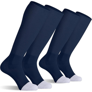 Wholesale Baseball Soccer Softball Sports <b>Socks</b> Knitted Knee High Cotton Breathable <b>Moisture</b> Wicking Summer Unisex for Adults - Product Image 1
