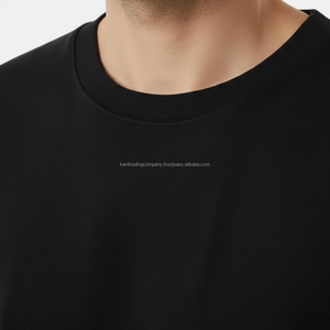 Camiseta de algodón 100% de 240 g/m² de alta calidad para hombre, con logo de marca personalizado, estilo streetwear, oversize, lisa, con hombros caídos - Product Image 4