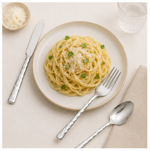 Deluxe Quality Stainless Steel <b>Flatware</b> <b>Set</b> with Unique Spindle Twisted Handle Cutlery for Hotel Restaurant & Wedding Events - Product Image 4