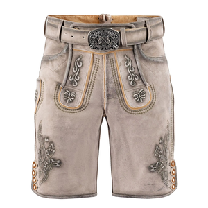 ชุดคอสตูม Oktoberfest สำหรับผู้ชาย กางเกงหนังบาวาเรียน คุณภาพสูง ผ้า Lederhosen เยอรมัน วัสดุเนื้อผ้าทึบ เป็นมิตรกับสิ่งแวดล้อม ระบายอากาศได้ดี - Product Image 1