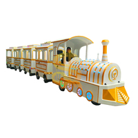 Tren sin rieles para exteriores, sistema de transporte de pasajeros para parques temáticos infantiles, alto estándar de seguridad