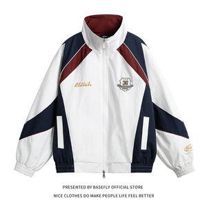 Chaqueta Bomber de Béisbol con Parches de Primavera/Otoño para Hombre y Mujer, Estilo Hip Hop, Unisex, Oversize, Casual, Cortavientos, para Parejas, Ropa Urbana - Product Image 1