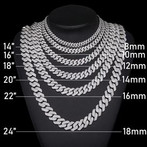 925 <b>Silver</b> Moissanite Diamond Cuban Chain Two Tone Rose Gold Hip Hop <b>Necklace</b> Unisex IGI Certified Stylish Jewelry - Product Image 5
