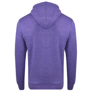 เสื้อสเวตเชิ้ตมีฮู้ดสีแดงสำหรับผู้ชาย แบบซิป ผ้าถักสีพื้น สวมใส่สบายๆ สำหรับฤดูใบไม้ร่วง มีกระเป๋าหน้า ทรงปกติ - Product Image 2