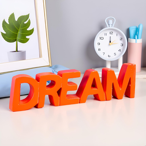 Pièce décorative orange inspirante pour salon, décoration de table originale, objet décoratif de chambre, cadeau d'entreprise - Product Image 2