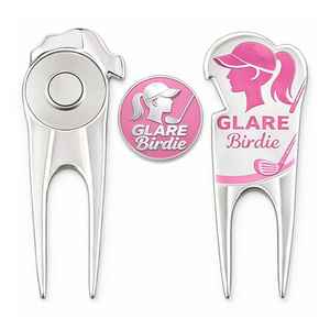 Herramienta de Reparación de Divots de Metal Esmaltado Personalizada con Monograma, Iniciales, Logotipo y Marcador de Pelota, Recuerdo para Clubes Deportivos de Golf - Product Image 6