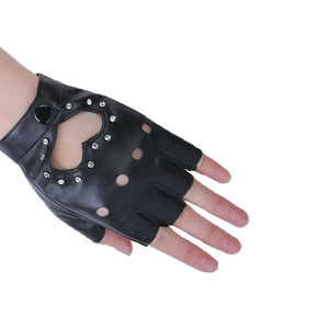 Guantes de Cuero de Medio Dedo para Baile - Guantes de Pole Dance con Medio Dedo y Agarre Fuerte, la Mejor Calidad - Product Image 5