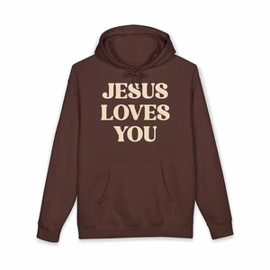 Sudadera con la Frase 'Jesus Loves You Saved By Grace' para Hombre, Mujer y Jóvenes, en Felpa Francesa con Letras de Chenilla, Personalizada de Fábrica - Product Image 4