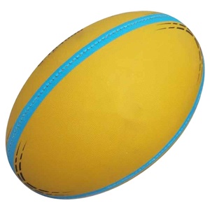 Ballon de rugby sur mesure de qualité supérieure, durable, taille 6, fabriqué à la main, pour l'entraînement et les matchs, robuste, pour le sport - Product Image 3