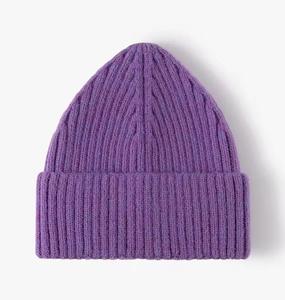 Unisex Solid Color Ribbed Breathable Waterproof Adjustable Beanie Hat 100% Polyester <b>Winter</b> <b>Cap</b> Street Style Adult Size 56-58CM - Product Image 6
