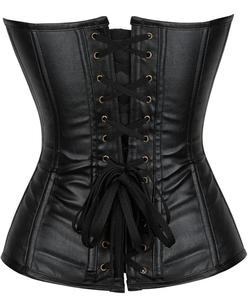 คอร์เซ็ตของผู้หญิงวินเทจชุดกระชับสัดส่วนเซ็กซี่แบบโอเวอร์บัสท์คอร์เซ็ทหนังระบายอากาศทันสมัยสำหรับขนาดใหญ่พิเศษ - Product Image 2