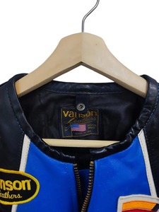 Vanson Boston mass vanson one <b>star</b> leather <b>Jacket</b> - Product Image 2