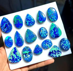 Pierres précieuses d'azurite naturelle en gros d'usine, pierres polies de formes variées pour accessoires de bijouterie - Product Image 6