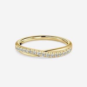 Anillo de Boda Personalizado de Oro Amarillo de 14K con Banda Cruzada y Diamante Cultivado en Laboratorio de 3CT, Fabricante OEM ODM - Product Image 1