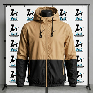 Veste coupe-vent respirante personnalisable de haute qualité, grande taille, patchwork, pour l'hiver, prix de gros, best-seller - Product Image 1
