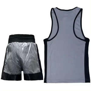 Tenue de compétition de kick-boxing professionnelle 100% polyester, ensemble veste et short de boxe, uniforme de boxe sportif personnalisé pour jeunes - Product Image 4