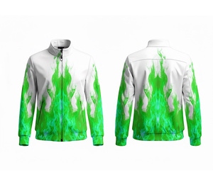 Veste zippée sublimée personnalisée pour équipe, vêtements de course et de fitness, chaude, respirante, séchage rapide |   Tailles Hommes Femmes Jeunes - Product Image 3