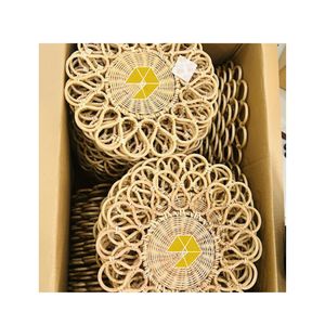 Superbe décoration murale en rotin en forme de fleur, style bohème, ronde, pour table, au meilleur prix - Product Image 5