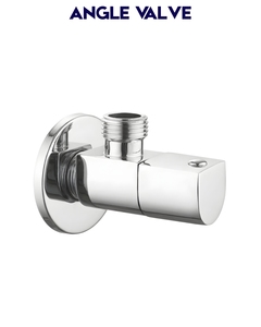 วาล์วปรับมุมห้องน้ำ อุปกรณ์ประปาโลหะ ผิวโครเมียม ติดผนัง - Product Image 4