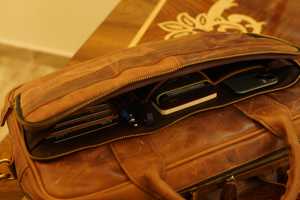 Bolsa de Piel para Portátil de la Mejor Calidad con Logotipo Personalizado, Moderna y Elegante para Hombre, Bolsas de Piel Genuina para Portátil con Logotipo Personalizado de la Mejor Calidad - Product Image 2