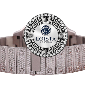 Reloj de Moissanita con Incrustaciones de Diamantes de Imitación, Estilo Hip Hop, Calidad de Exportación, para Ropa Urbana, Eventos Musicales y Fiestas, Disponible a un Precio Accesible, LOISTA - Product Image 4