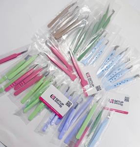 GETUP BROSONS IMPEX – Nouvel ensemble de pinces à cils de précision en acier inoxydable (isolation, courbes, 90°, embout lisse) 10 mm, antistatique, multi-usages - Product Image 5