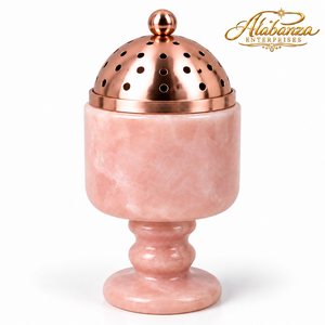 ALABANZA ENTERPRISES Quemador de Incienso de Mármol de Lujo con Tapa de Cúpula Perforada, Incienso Indio Ecológico Aromático para Todas las Estaciones - Product Image 2