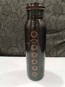 Venta caliente de lujo 500ml botella de cobre de alta calidad estándar Metal Drinkware Cap bebida directa UCI vasos de acero inoxidable - Product Image 2