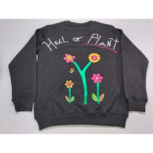 Sweat-shirt surdimensionné vintage femme grande taille lettre imprimé coton polaire col rond à capuche chaud hiver pull sweats - Product Image 1