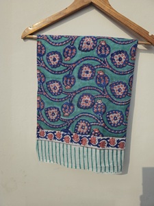 Hand Block Print Cotton <b>Sarong</b> Pareo Wholesale Floral Paisley Beach <b>Wrap</b> Lightweight Summer Cover Up Export Quality India - Product Image 2