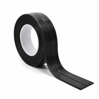 Bande d'étanchéité noire en PVC pour évier de cuisine 22 mm 3,2 m, ruban de calfeutrage étanche pour bord de comptoir