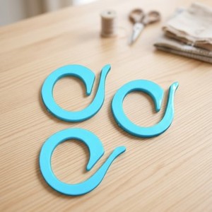 Anneaux marqueurs de points AA0095 |   Marqueurs de mailles pour tricot, anneaux en plastique jaunes de forme circulaire avec queue, pour projets de tricot - Product Image 4