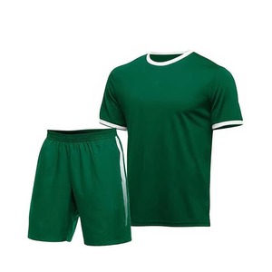 Men's Navy Blue Moisture Wicking <b>T</b>-<b>Shirt</b> And Shorts Set Crew Neck Short Sleeve Elastic Waist Solid Color All Seasons Sportswear - Product Image 6