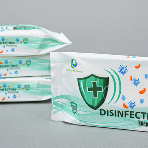 Lingettes nettoyantes humides en tissu non tissé extra doux et écologiques, parfum naturel de citronnelle, emballées individuellement, antibactériennes - Product Image 1