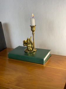 Brass Mouse Candlestick Holder Reading <b>Book</b> Home Decoration Durable Fancy Design candle stand Durable home decoration - Product Image 5