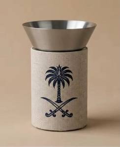 Brûleur d'encens en bois avec couvercle bombé ajouré, diffuseur d'arômes traditionnel ajouré pour table, pot de parfum d'intérieur - Product Image 2