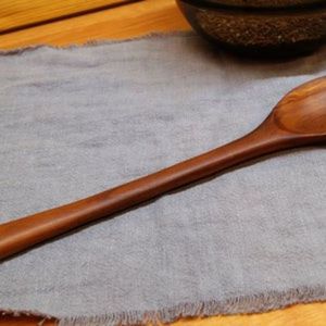 Juego de Cucharas de Madera Hechas a Mano de Lujo con Cucharilla, Cuchara Grande y Cuchara para Servir Ensaladas - Product Image 6