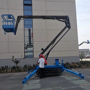Plataforma de acceso hidráulica montada en remolque con elevador de brazo diésel avanzado para proyectos de construcción y reparación - Product Image 3