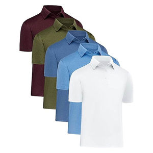Camiseta de Manga Corta para Hombre, Color Azul, Blanco y Amarillo, Informal, Tejida, 100% Algodón, Transpirable, Corte Regular para Invierno - Product Image 3