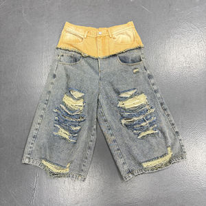 Pantalones Cortos de Jean para Hombre al por Mayor, Personalizados, con Cierre de Cremallera, 100% Algodón, Denim, Súper Calidad, Cintura Media - Product Image 1