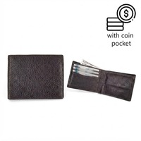 [Nouveauté] Portefeuille compact standard pour homme en cuir pleine fleur Castello Pebble de qualité supérieure, fait main, noir, marron, marine, bordeaux, vert