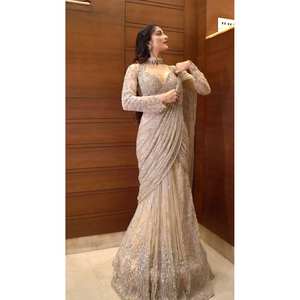 Designer Sequence Work Evening Saree Elegant Party Wear - Product Image 5