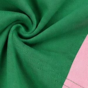 Camiseta Casual de Manga Corta para Mujer, Color Verde Rosa, Algodón Ecológico, Secado Rápido, Transpirable, Top de Verano - Product Image 6