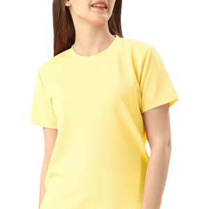 Women's Yellow Tracksuit Short Sleeve Crew Neck Full Length <b>Pants</b> Elastic Waist Casual Wear Breathable Lightweight Summer Style - Product Image 6