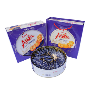Galletas de Mantequilla Frescas al por Mayor de 220 g Hechas con Ingredientes Naturales en Caja de Lata Azul OEM ODM - Product Image 6