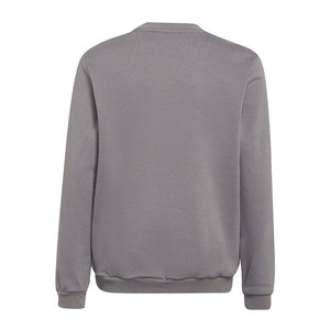 Sweat-shirt Harry Johnson Production gris uni en mélange de coton tricoté à manches longues coupe classique décontracté respirant séchage rapide automne - Product Image 2