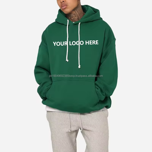 Streetwear Sweats à capuche vierges logo personnalisé pour homme Sweats à capuche sans ficelle polaire Poids lourd Logo personnalisé Hoodies - Product Image 6