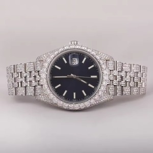 Reloj de Moissanita Personalizado que Pasa la Prueba del Diamante, Color DEF, VVS, Estilo Hiphop, para Hombre - Product Image 1