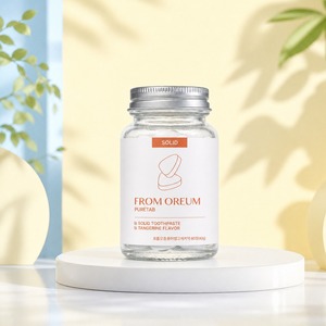 [FROM OREUM] Pasta de Dientes Sólida 60 Tabletas con Sabor a Mandarina de Jeju para Viajes, Rutina de Cuidado Bucal - Product Image 1