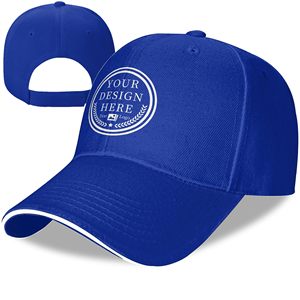 RIFAT SPORTS WEAR Gorra de Béisbol Bordada Personalizada Unisex Azul de 6 Paneles Ajustable 100% Algodón con Estampado Animal para las Cuatro Estaciones - Product Image 2